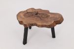 Logniture, Rustic Sculptural Coffee Table, Walnut & Burnt Black Oak, Unique | Tables by Logniture