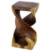 Haussmann® Wood Double Twist Stool Table 12 in SQ x 23 in | Chairs by Haussmann®