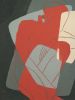 Male Figure 1. Seated. Virasana | Drawings by Elvira Dayel. Item composed of paper and synthetic