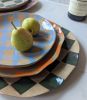 Green Check Serving Platter | Serveware by Rosie Gore. Item composed of ceramic