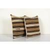 Vintage Hemp Turkish Kilim Pillow | Cushion in Pillows by Vintage Pillows Store. Item made of cotton