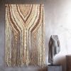 Hand Knitted Jute Wall Hanging, Rustic Boho Woven Tapestry, Natural Fiber Decor | Wall Hangings by Swiflo