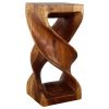 Haussmann® Wood Double Twist Stool Table 12 in SQ x 26 in | Chairs by Haussmann®
