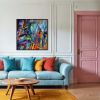 It's Wild! | Oil And Acrylic Painting in Paintings by Checa Art. Item composed of canvas