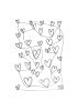 Love Hearts Print, Continuous Line Drawing | Prints by Carissa Tanton. Item composed of paper