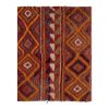 Checkered Midcentury Tulu Rug in Soft Colors 3'10" X 5'4" | Area Rug in Rugs by Vintage Pillows Store. Item composed of cotton & fiber