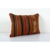 Striped Turkish Kilim Pillow Cover, Cottage Decor Kilim | Sham in Linens & Bedding by Vintage Pillows Store. Item made of cotton