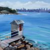 Watsons Bay | Oil And Acrylic Painting in Paintings by Meredith H. Item made of canvas works with contemporary & coastal style