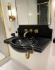 Modern-Minimalist Black Nero Marble Sink | Water Fixtures by AYMARBLEDESIGN LLC