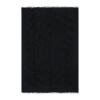 Vintage Black Turkish Siirt Shaggy Kilim Rug 5'3'' X 7'4'' | Area Rug in Rugs by Vintage Pillows Store
