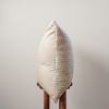 Cream White Wool with Beige Striations Pillow 24x24 | Pillows by Vantage Design
