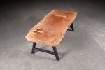 Maple Slab Coffee Table | Tables by Urban Lumber Co.. Item made of maple wood with steel
