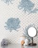 Kanoko - Blues | Wallpaper in Wall Treatments by Relativity Textiles. Item made of fabric & paper