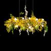 Matrix Floral Linear Suspension Chandelier | Chandeliers by Michael McHale Designs. Item made of steel