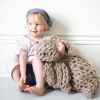 Giant Arm Knit Bunny DIY KIT - Small | Ornament in Decorative Objects by Flax & Twine. Item made of cotton