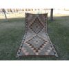 1950s Vintage Diamond Turkish Kilim Rug - 4'8'' x 9'4'' | Area Rug in Rugs by Vintage Pillows Store. Item composed of fiber