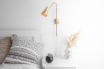 Adjustable Sconce - Bedside Sconce - Model No. 8305 | Sconces by Peared Creation. Item composed of brass