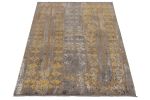 Rug & Kilim’s Abstract Rug in Gray, Gold and Beige-Brown All over Pattern | Area Rug in Rugs by Rug and Kilim