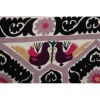 1960s Bird Motfis Suzani Runner, Vintage C.Asian Animal Figu | Tapestry in Wall Hangings by Vintage Pillows Store. Item composed of cotton