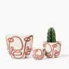 Canyon Cara Planters | Vases & Vessels by Franca NYC. Item made of ceramic works with boho & minimalism style