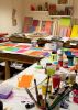 Three Hundred and Twenty Four Marbled Dots Collage Painting | Paintings by Amelia Coward