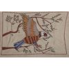 Silk Suzani Hawk Tapestry on the Branch, Pictorial Suzani Wa | Tablecloth in Linens & Bedding by Vintage Pillows Store