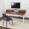 Albright Desk - 54" - Rustic Walnut | Tables by ROMI. Item made of walnut compatible with minimalism and mid century modern style