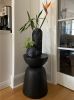 Vase Sleeve Merino Wool Felt 'Fragment' Charcoal Tall | Vases & Vessels by Lorraine Tuson