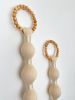 Macrame Wall Hanging with Wooden Beads | Boho Tassel Wall Decor | Scandinavian Fiber Art | Handmade Modern Tapestry | Minimal Home Decor | Wall Hangings by İnanç Yılmaz