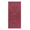 Silk Red Suzani Tapestry With Floral Design, Pictorial Suzan | Tablecloth in Linens & Bedding by Vintage Pillows Store