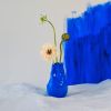 Alexis Porcelain Hand-crafted Blue Vase | Vases & Vessels by Vivee Home