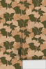 Gingko Vignette Wallpaper, olive green and peach | Wall Treatments by Samantha Santana Wallpaper & Creative Studio