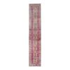 1960s Hand- Knotted Pink Turkish Herki Runner Rug | Rugs by Vintage Pillows Store. Item composed of cotton & fiber
