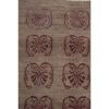 Angora Wool Turkish Tulu Rug Runner With Floral Motifs | Area Rug in Rugs by Vintage Pillows Store