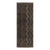 Turkish Zig Zag Gray Wool Shaggy Tulu Runner 2'10" X 7' | Runner Rug in Rugs by Vintage Pillows Store. Item composed of wool & fiber