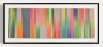 Irregular Narrow Stripe Colour Study Painting, Landscape Ombre | Mixed Media in Paintings by Amelia Coward