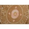 Vintage Pastel Suzani Bedspread, Old Embroidery Uzbek Fabric | Tablecloth in Linens & Bedding by Vintage Pillows Store