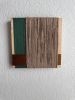 Woven Tile- Layered Twin, Rust and Green | Wall Sculpture in Wall Hangings by Mpwovenn Fiber Art by Mindy Pantuso
