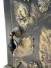 Handcrafted Black Accent Cabinet with Botanical Relief | Solid Wood Side Table | Nature Inspired End Table | One of a Kind Furniture | Console Table in Tables by Birds and Gardens Inc. Item made of maple wood works with boho & contemporary style