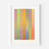 Yellow Stripe Blocks Colour Study Painting | Collage in Paintings by Amelia Coward
