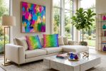 Sparkle Spectrum | Cushion in Pillows by Heirloom Wild by Candace Marquette