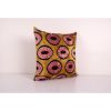 Square Bronze Ikat Velvet Pillow, Silk Ikat Cushion Cover, P | Pillows by Vintage Pillows Store