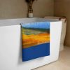 Towel - Day Blazed - Tropical Sunset Palm Tree Art | Work by Eman's Gallery