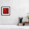 Crimson Vein — Abstract Botanical Photography Print | Photography by Ava Bock Art