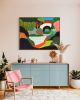 Colorful Modern Abstract Landscape Fine Art Print | Prints by Art by Amanda Webster. Item composed of paper