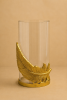 Feather Glow Votive Candle Holder — Gold Finish | Decorative Objects by Raíz Studio