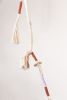 Wrapped Garland with Porcelain Charms | Macrame Wall Hanging in Wall Hangings by Modern Macramé by Emily Katz. Item composed of cotton