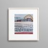 6x6 Original Collage Art | Two Arches by Shilo Ratner | Work by Shilo Ratner
