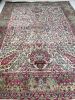 MAGICAL Botanical Antique Kerman Lavar | Area Rug in Rugs by The Loom House. Item made of wool with fiber