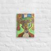 Canvas Print - Fragmented Soul - Cubist Figure Portrait | Work by Eman's Gallery